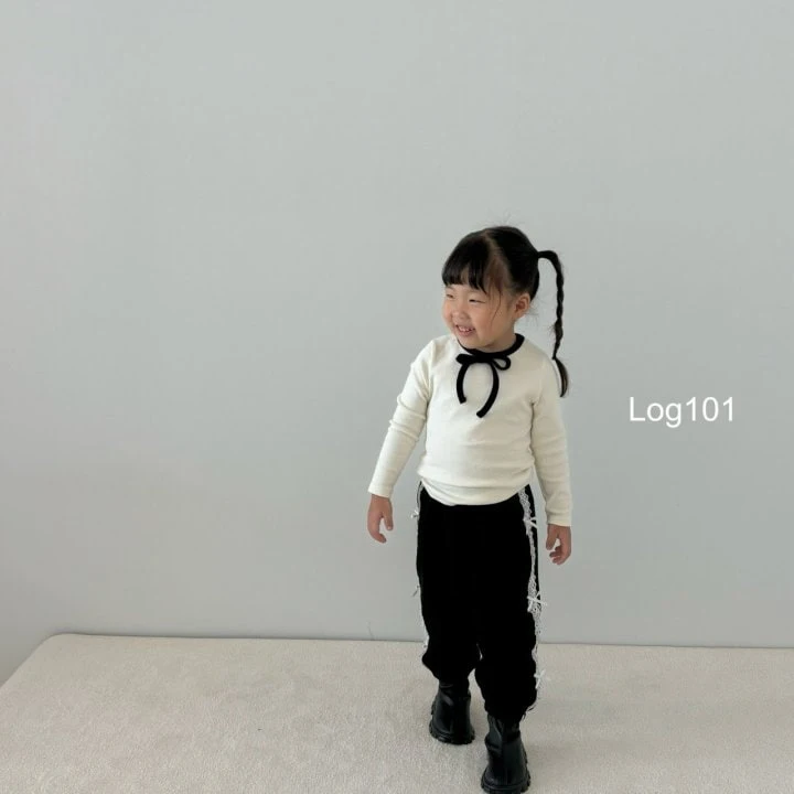 Log101 - Korean Children Fashion - #todddlerfashion - Lace Jogger Pants - 10