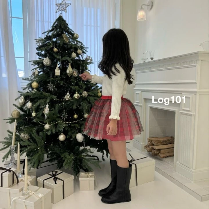 Log101 - Korean Children Fashion - #todddlerfashion - Log Check Sha Skirt - 8