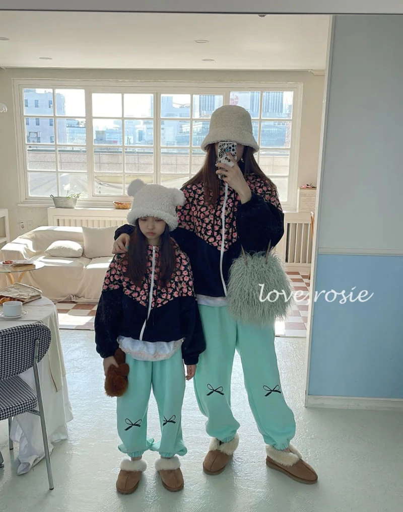 Love Rosie - Korean Children Fashion - #childrensboutique - Fleece Hooded Zip-up Jacket with Mom - 4