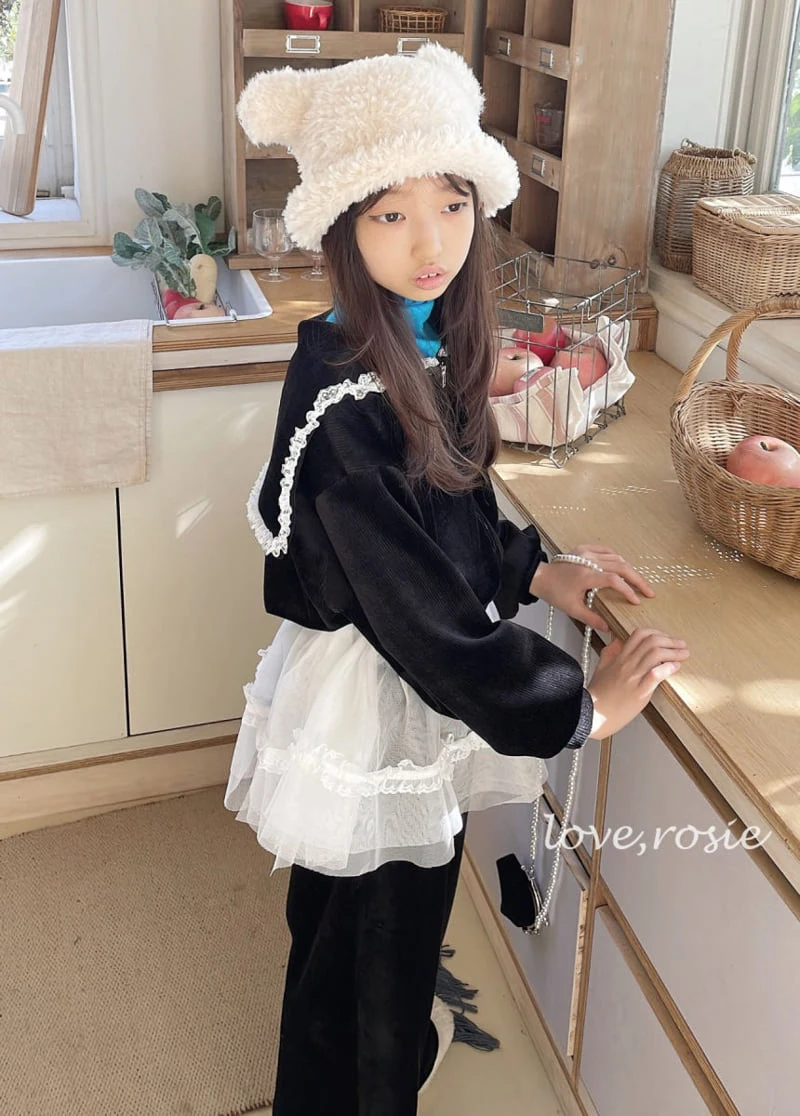 Love Rosie - Korean Children Fashion - #designkidswear - Flutter Lace Apron - 2