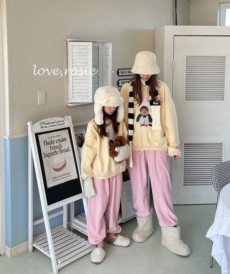 Love Rosie - Korean Children Fashion - #discoveringself - Crayon Boucle Fleece Jogger Pants with Mom - 7