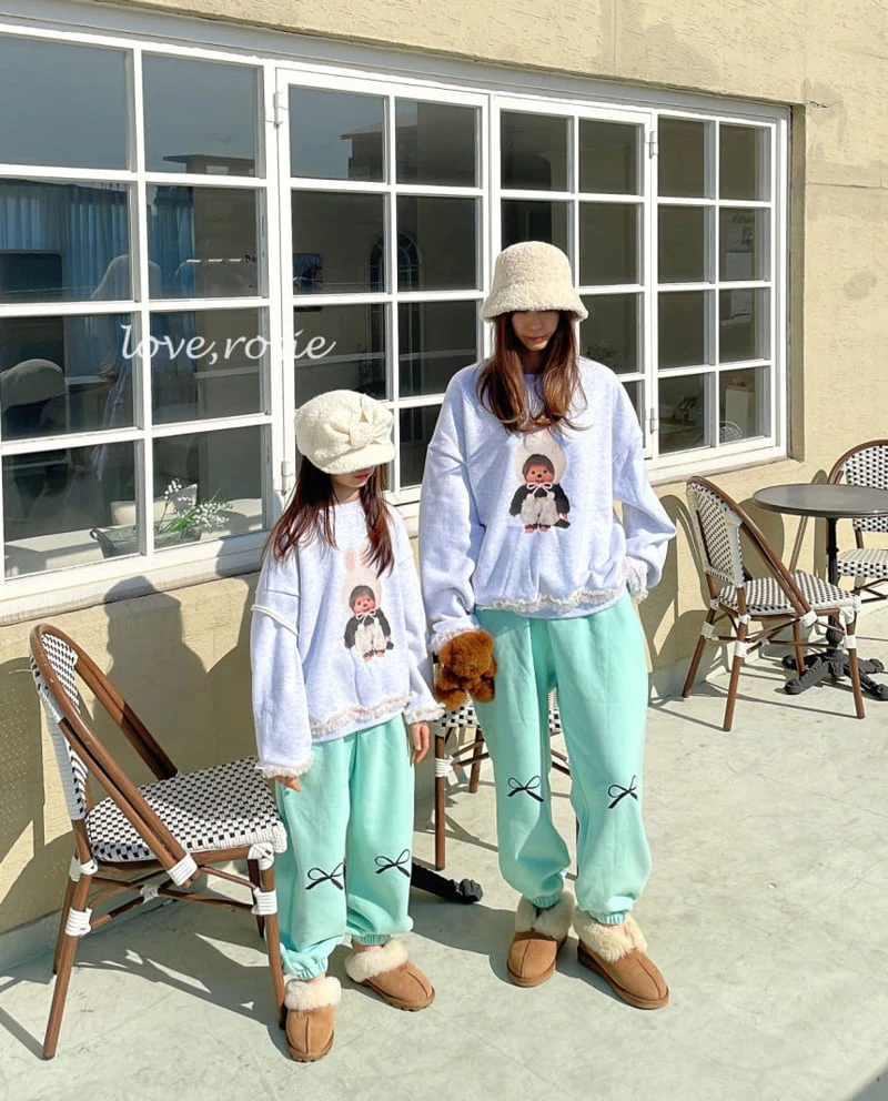 Love Rosie - Korean Children Fashion - #kidsshorts - Ribbon Jogger Pants with Mom - 6