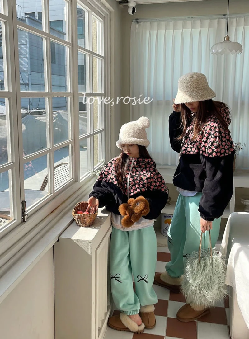 Love Rosie - Korean Children Fashion - #stylishchildhood - Fleece Hooded Zip-up Jacket with Mom