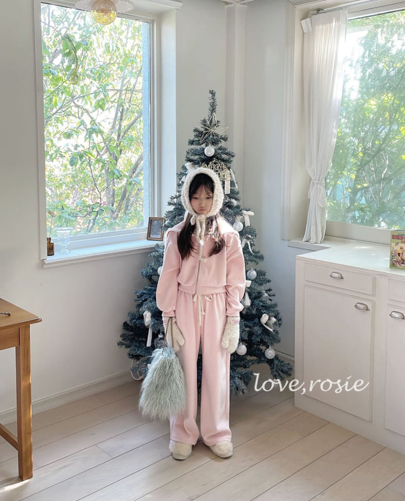 Love Rosie - Korean Children Fashion - #todddlerfashion - Sailor Collar Veloa Set - 2