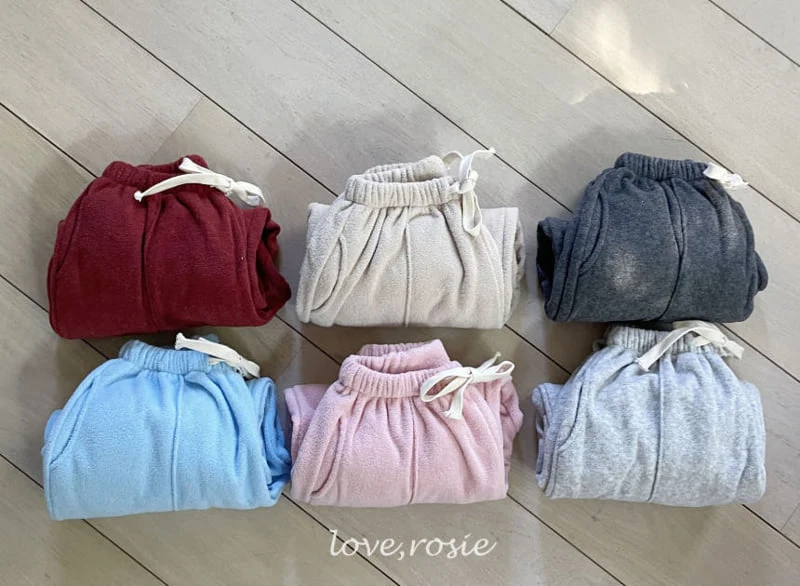 Love Rosie - Korean Children Fashion - #todddlerfashion - Crayon Boucle Fleece Jogger Pants with Mom