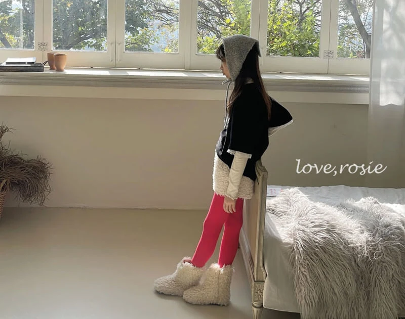 Love Rosie - Korean Children Fashion - #todddlerfashion - Chewy Turtleneck Tee with Mom - 8