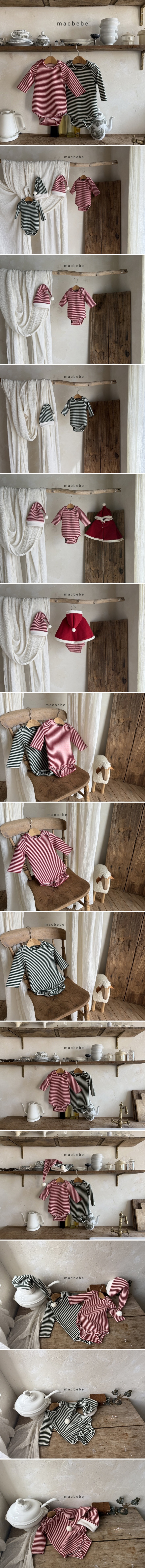 Mac - Korean Baby Fashion - #onlinebabyshop - Bebe Stripe Suit