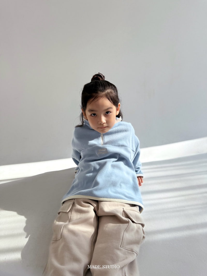 Made Studio - Korean Children Fashion - #Kfashion4kids - Fleece Half Zip-up - 8