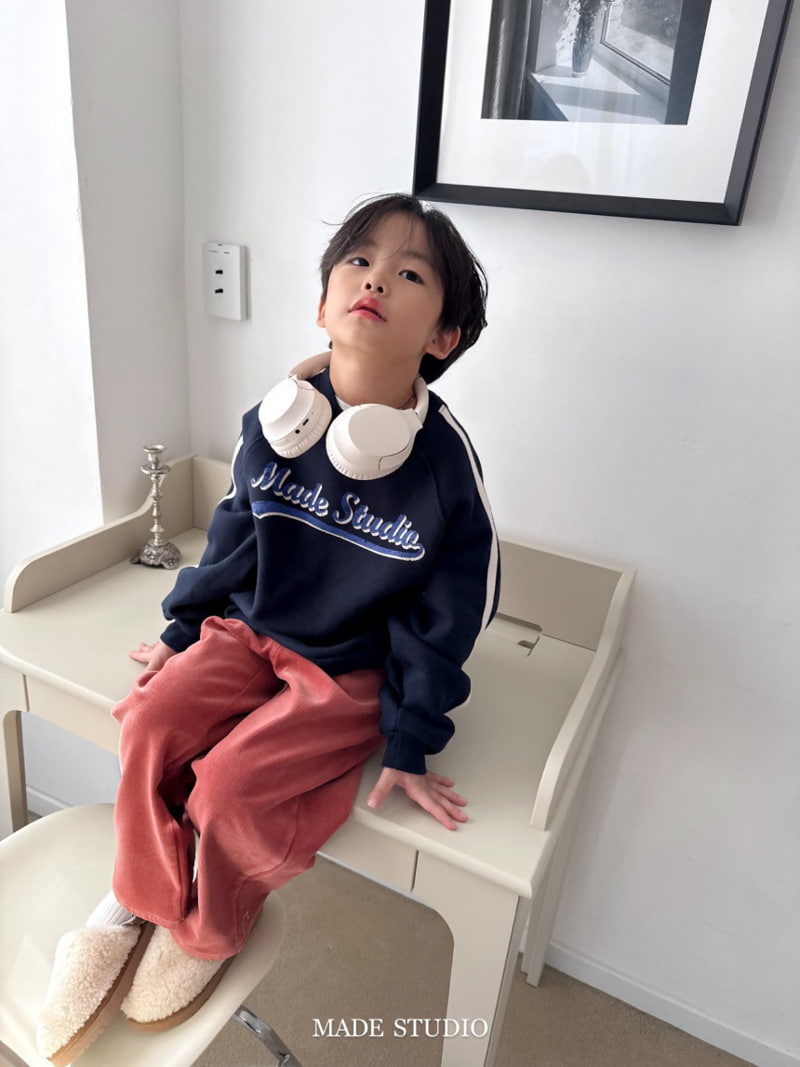 Made Studio - Korean Children Fashion - #Kfashion4kids - Made Tape Sweatshirt - 3