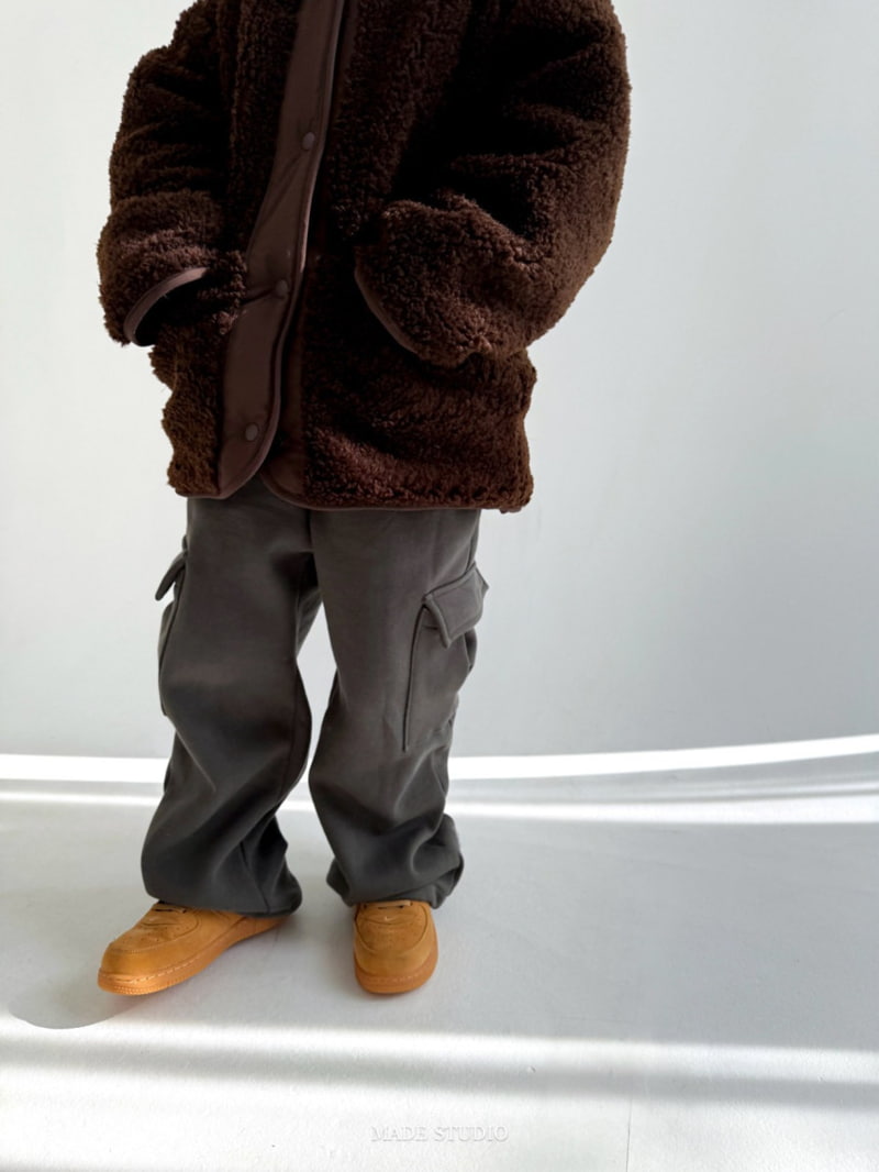 Made Studio - Korean Children Fashion - #childofig - Pocket Brushed Pants - 8