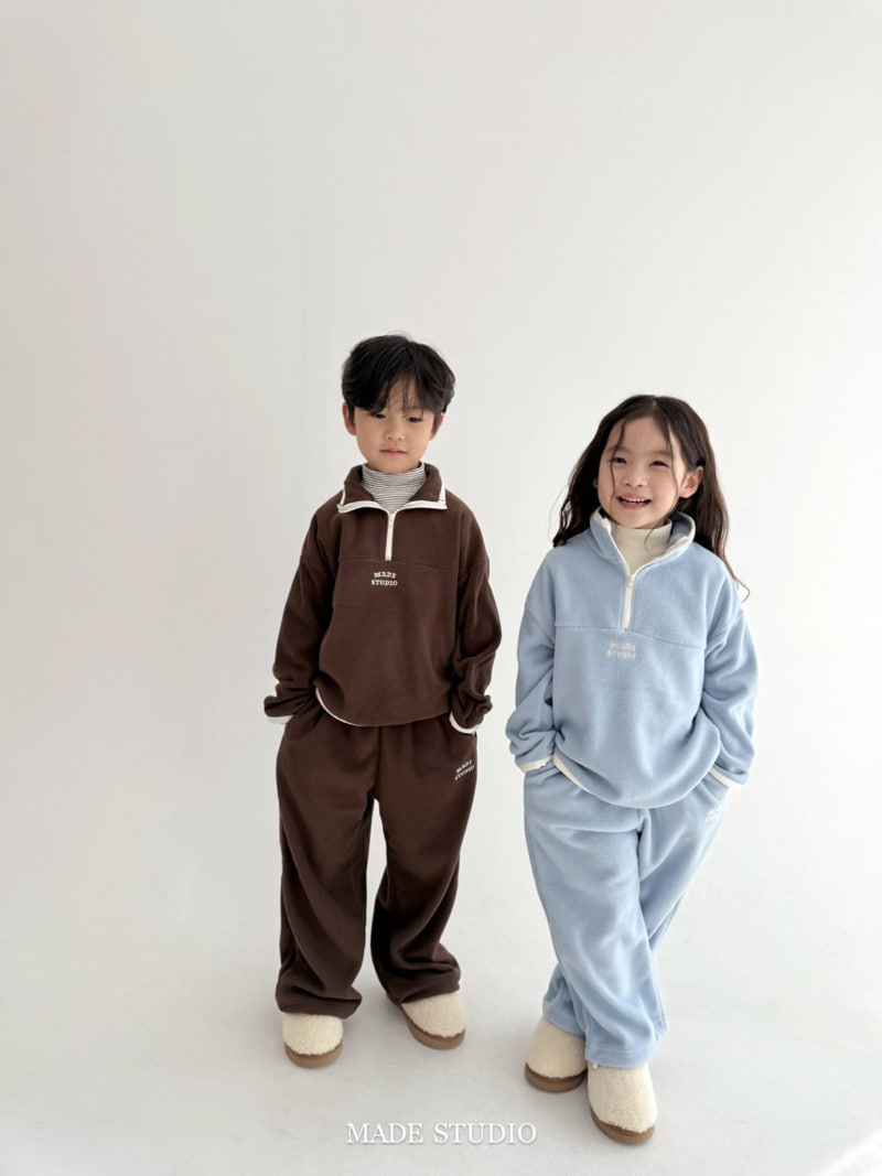 Made Studio - Korean Children Fashion - #childofig - Fleece Pants - 5