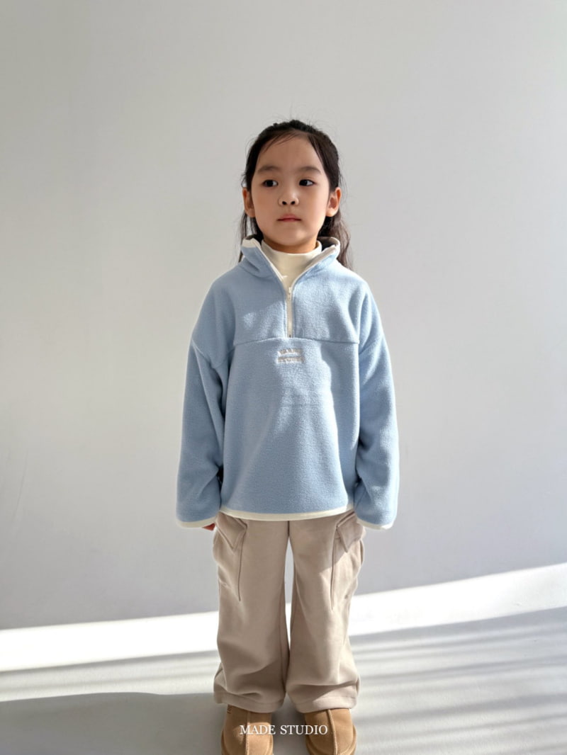 Made Studio - Korean Children Fashion - #designkidswear - Pocket Brushed Pants - 10