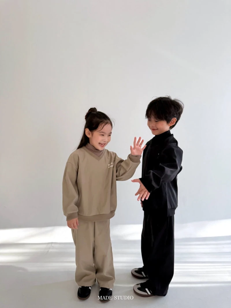 Made Studio - Korean Children Fashion - #discoveringself - Peach Turtleneck Tee - 2