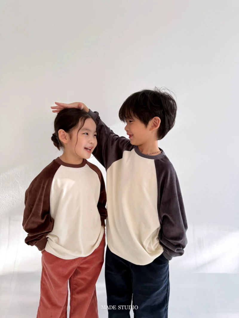 Made Studio - Korean Children Fashion - #kidsshorts - Bello Raglan Tee - 2