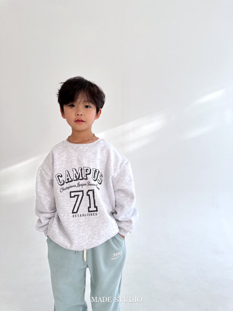 Made Studio - Korean Children Fashion - #kidzfashiontrend - Campus Sweatshirt - 3