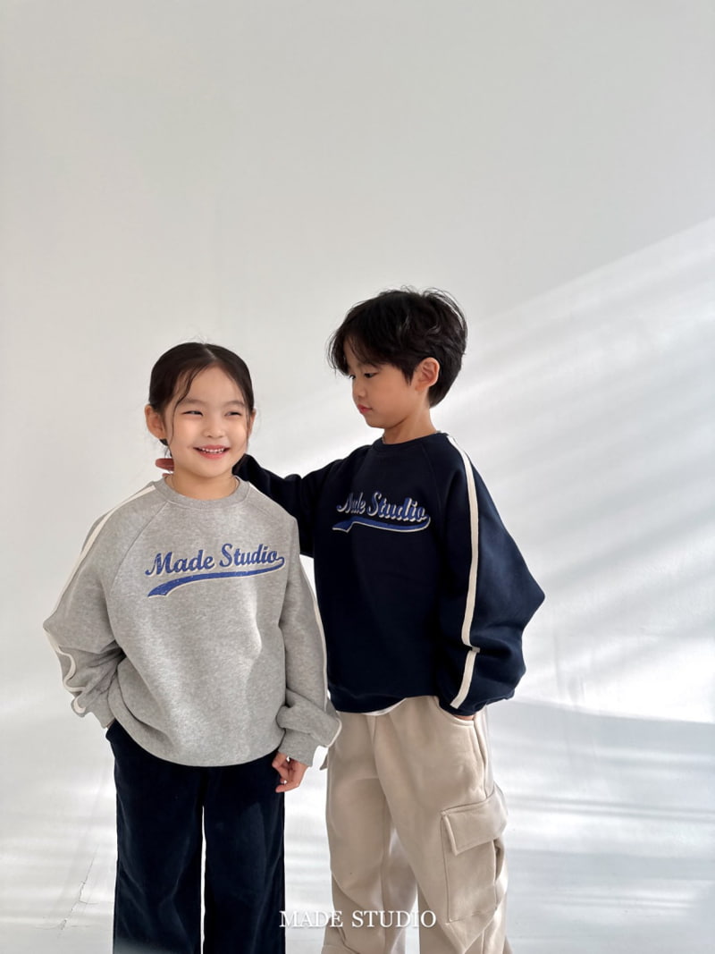 Made Studio - Korean Children Fashion - #kidzfashiontrend - Made Tape Sweatshirt - 2