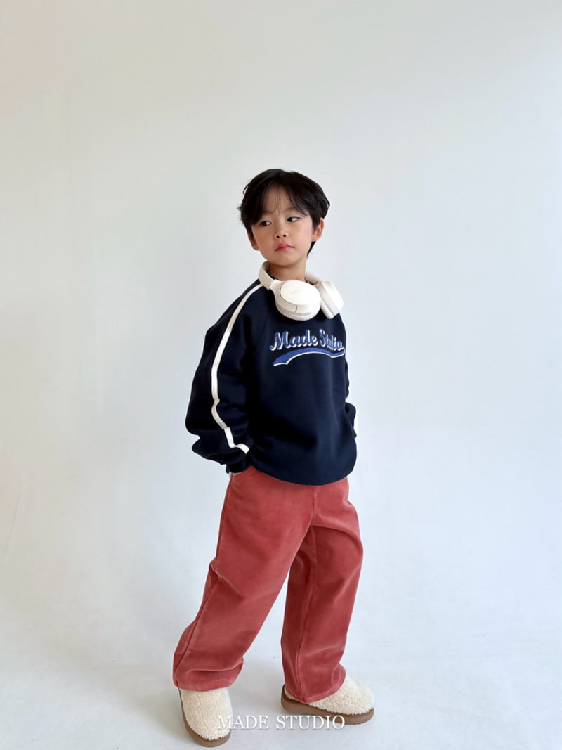 Made Studio - Korean Children Fashion - #Kfashion4kids - Made Tape Sweatshirt - 4