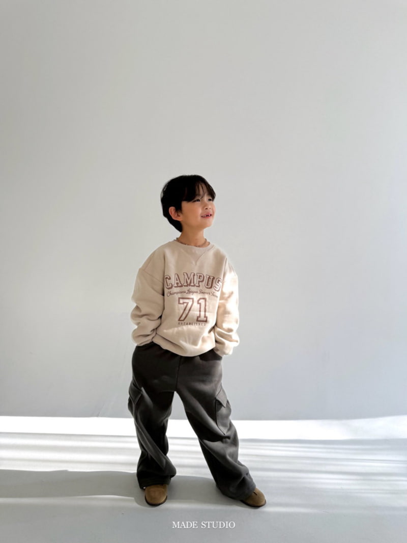 Made Studio - Korean Children Fashion - #minifashionista - Pocket Brushed Pants - 4