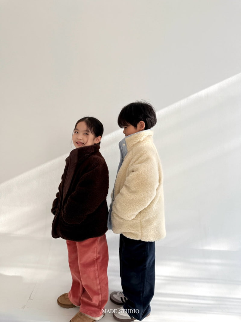 Made Studio - Korean Children Fashion - #stylishchildhood - Corduroy Brushed Pants - 6