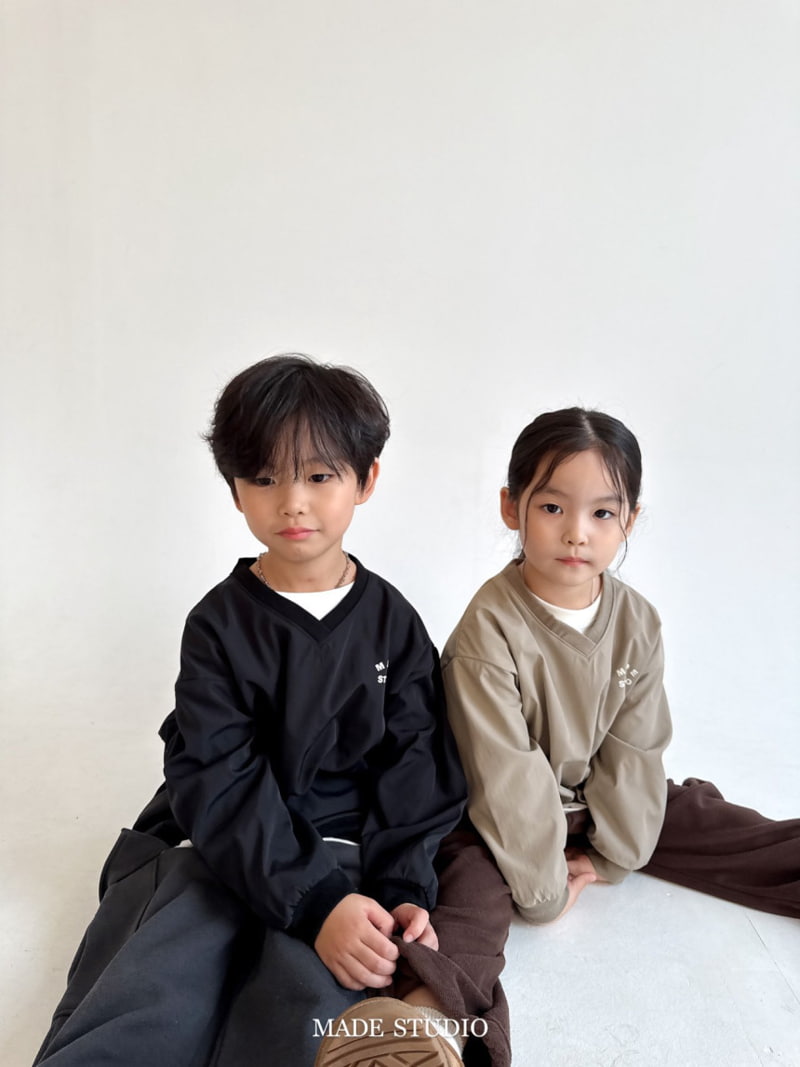 Made Studio - Korean Children Fashion - #todddlerfashion - Work Sweatshirt - 6