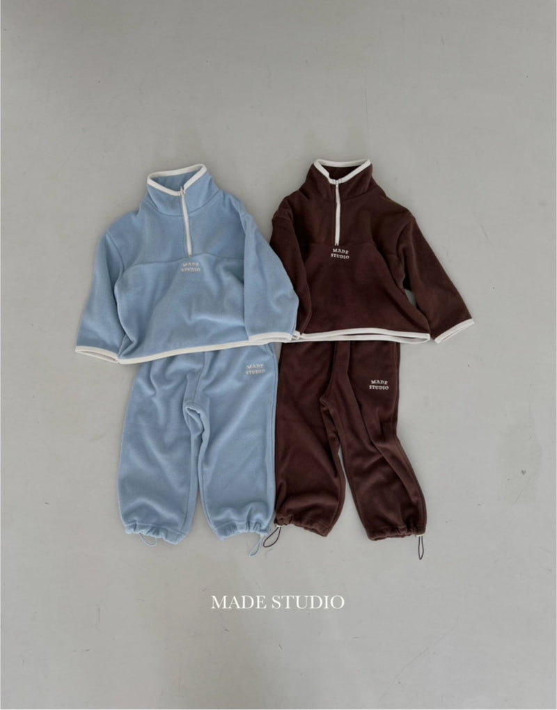 Made Studio - Korean Children Fashion - #todddlerfashion - Fleece Pants - 2