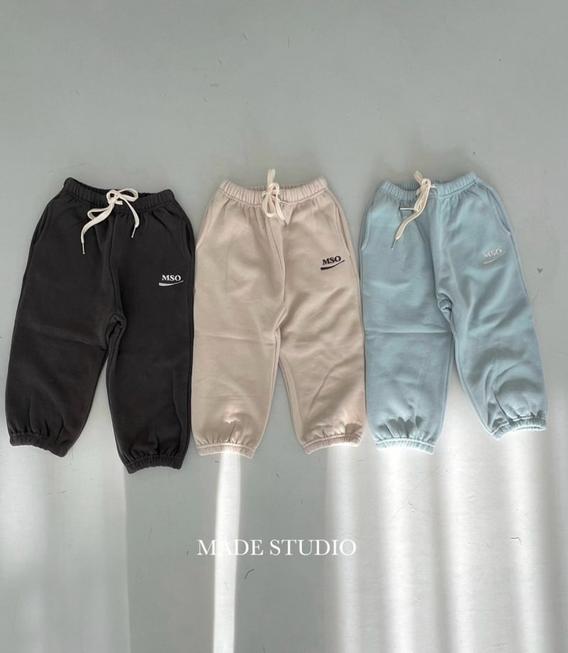 Made Studio - Korean Children Fashion - #toddlerclothing - Low Jogger Pants - 2