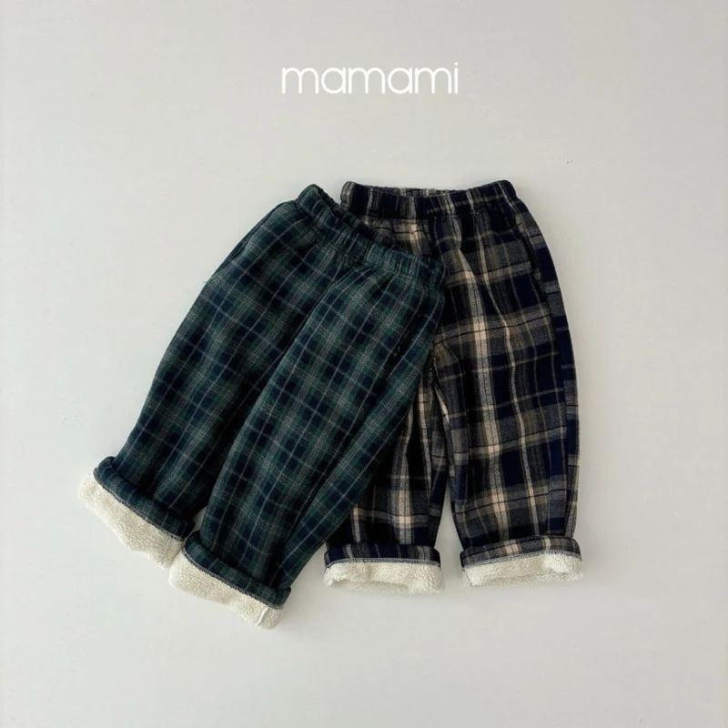 Mamami - Korean Children Fashion - #Kfashion4kids - Cotton Check Pants