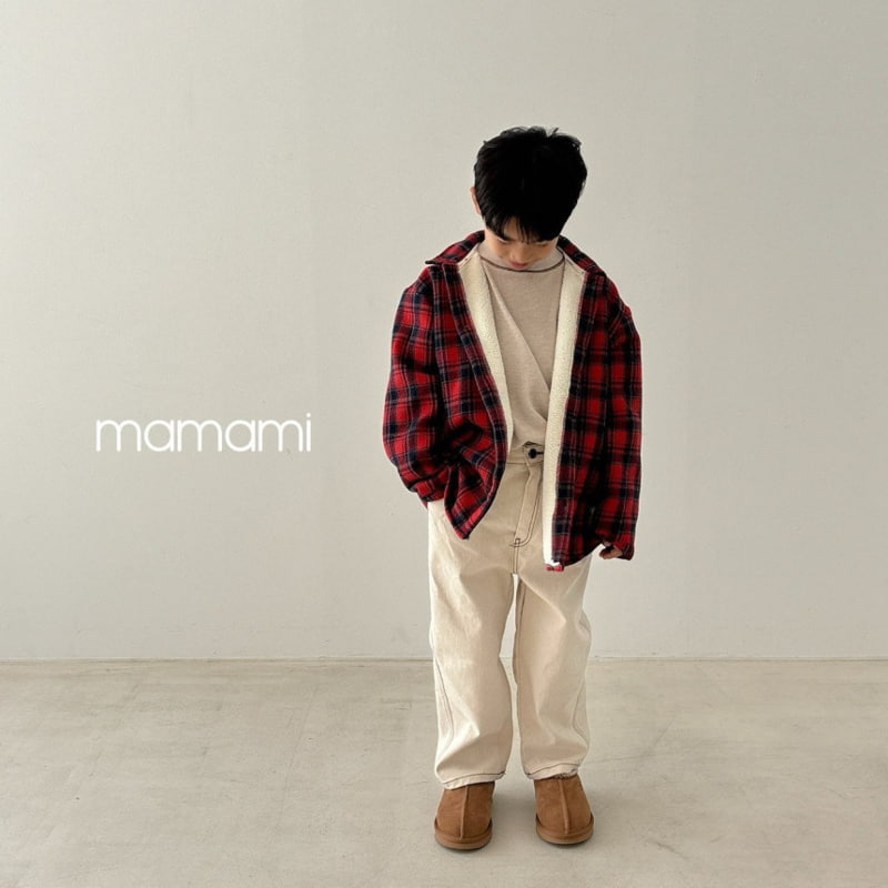 Mamami - Korean Children Fashion - #kidzfashiontrend - Soft Fleece Check Shirt - 4