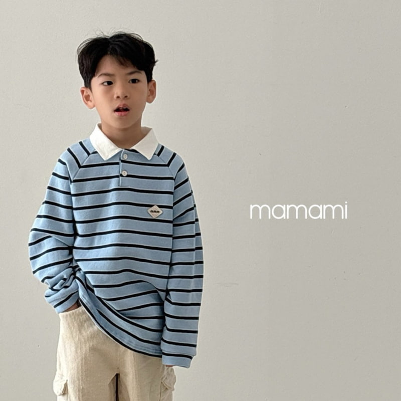 Mamami - Korean Children Fashion - #Kfashion4kids - Rugby Fleece Collar Tee - 3