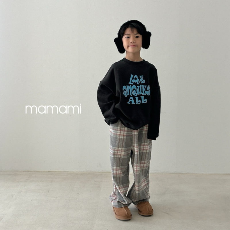 Mamami - Korean Children Fashion - #childofig - Hey Check Pants - 5