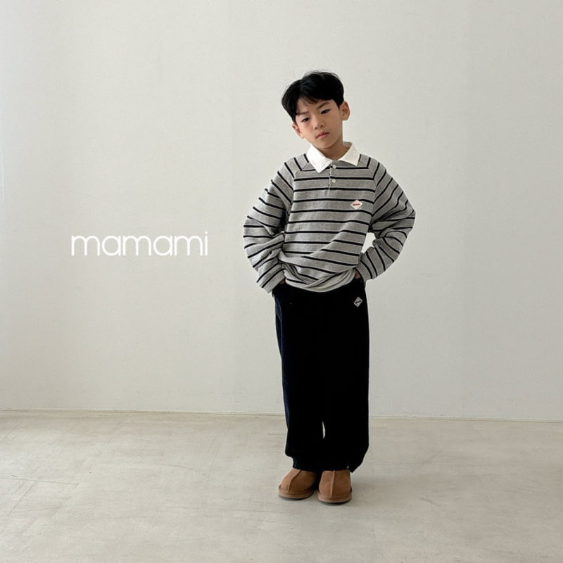 Mamami - Korean Children Fashion - #childofig - Rugby Fleece Collar Tee - 9