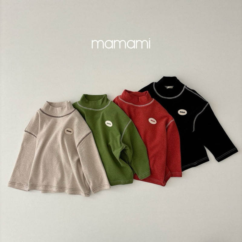 Mamami - Korean Children Fashion - #childofig - Mochi Stitch Turtleneck Tee