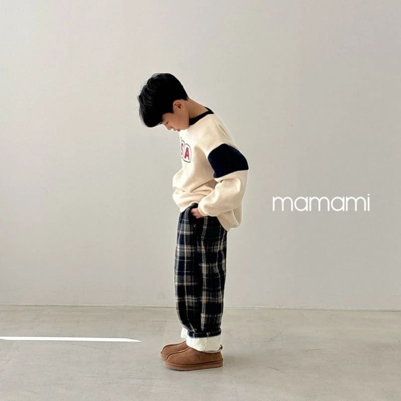 Mamami - Korean Children Fashion - #childrensboutique - Cotton Check Pants - 10