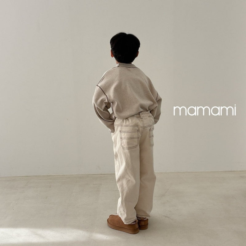 Mamami - Korean Children Fashion - #childofig - Signature Stitch Pants - 4