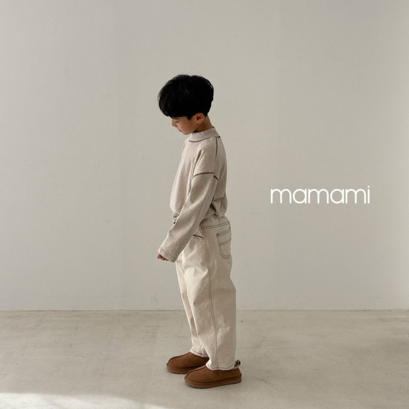 Mamami - Korean Children Fashion - #designkidswear - Signature Stitch Pants - 5