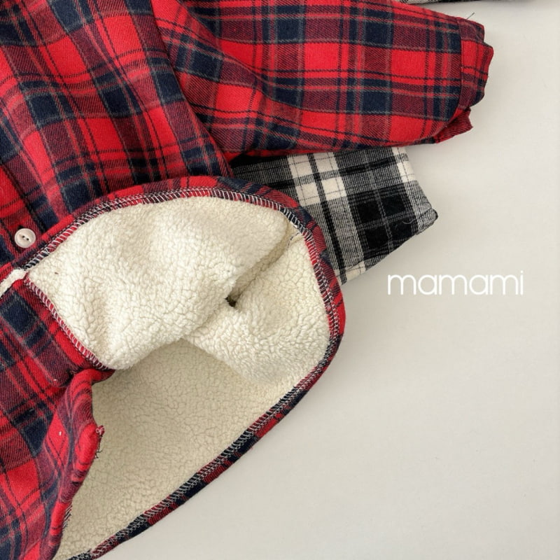 Mamami - Korean Children Fashion - #designkidswear - Soft Fleece Check Shirt - 12