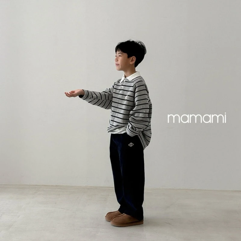 Mamami - Korean Children Fashion - #designkidswear - Rugby Fleece Collar Tee - 11