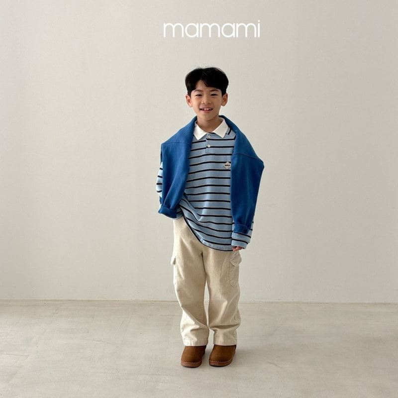 Mamami - Korean Children Fashion - #discoveringself - Heron Cargo Corduroy Pants - 10