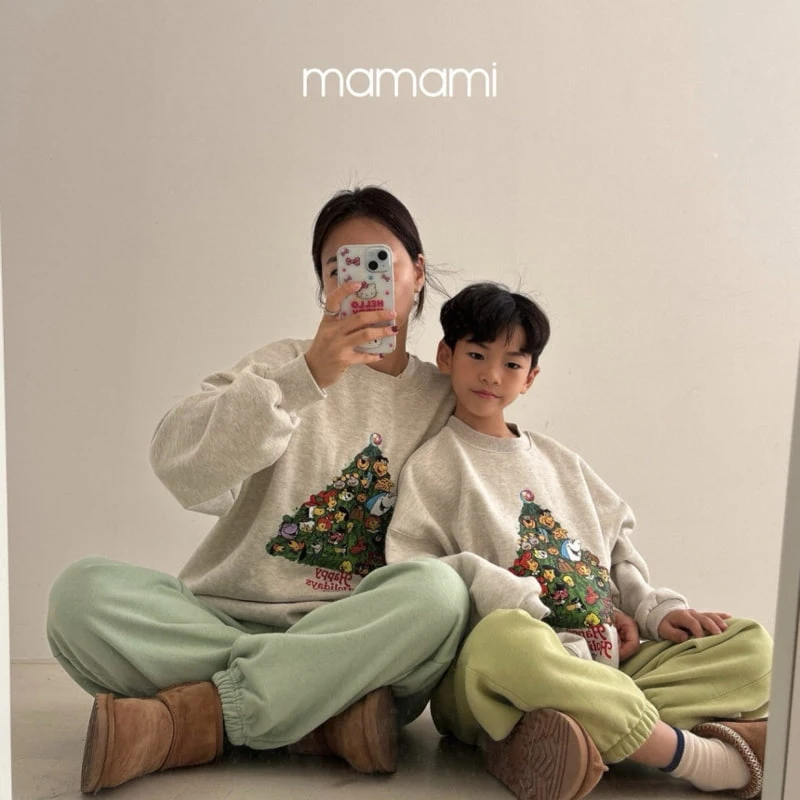 Mamami - Korean Children Fashion - #discoveringself - Merry Christmas Mom Sweatshirt - 2