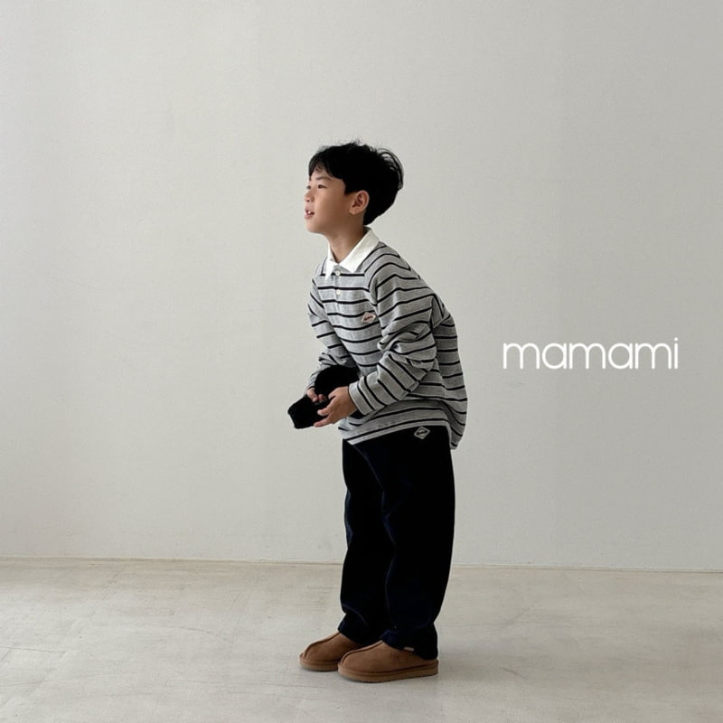 Mamami - Korean Children Fashion - #discoveringself - Rugby Fleece Collar Tee - 12