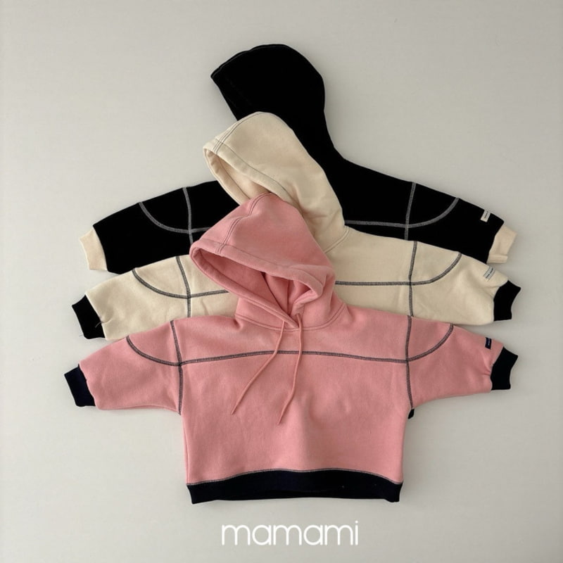 Mamami - Korean Children Fashion - #fashionkids - Raglan Stitch Hood Top