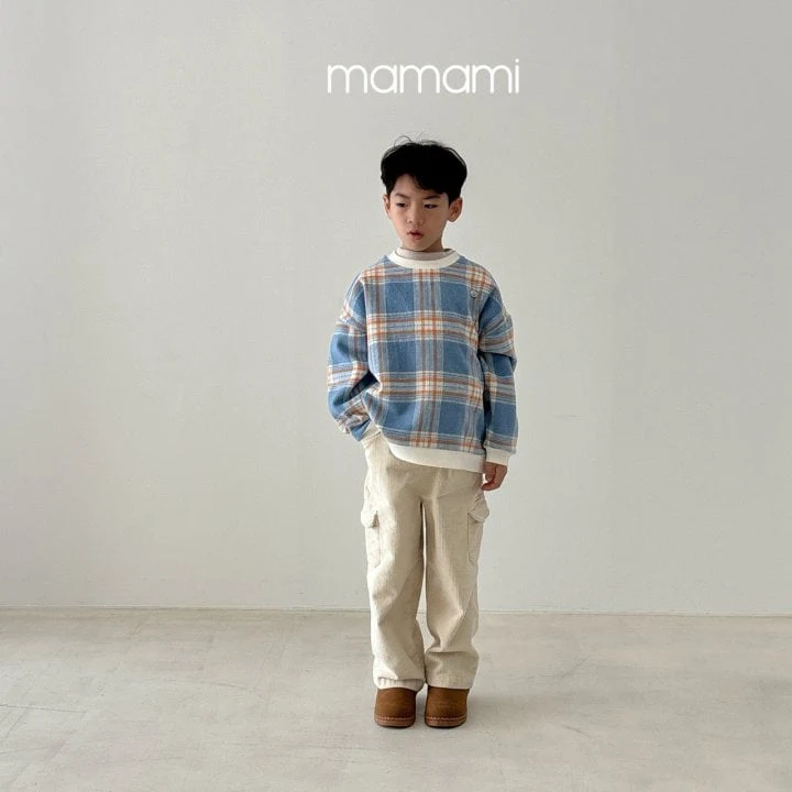 Mamami - Korean Children Fashion - #fashionkids - Butter Check Sweatshirt - 2