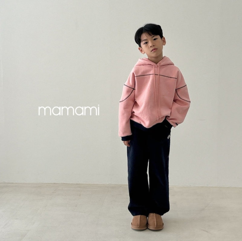 Mamami - Korean Children Fashion - #kidsshorts - Raglan Stitch Hood Top - 2