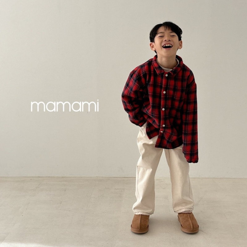 Mamami - Korean Children Fashion - #kidsstore - Soft Fleece Check Shirt - 2