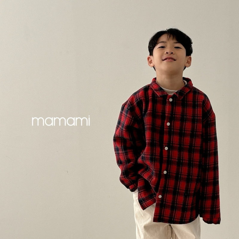 Mamami - Korean Children Fashion - #kidzfashiontrend - Soft Fleece Check Shirt - 3