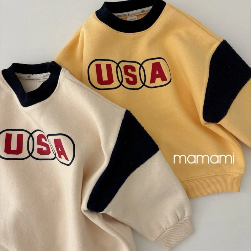 Mamami - Korean Children Fashion - #kidzfashiontrend - USA Sweatshirt