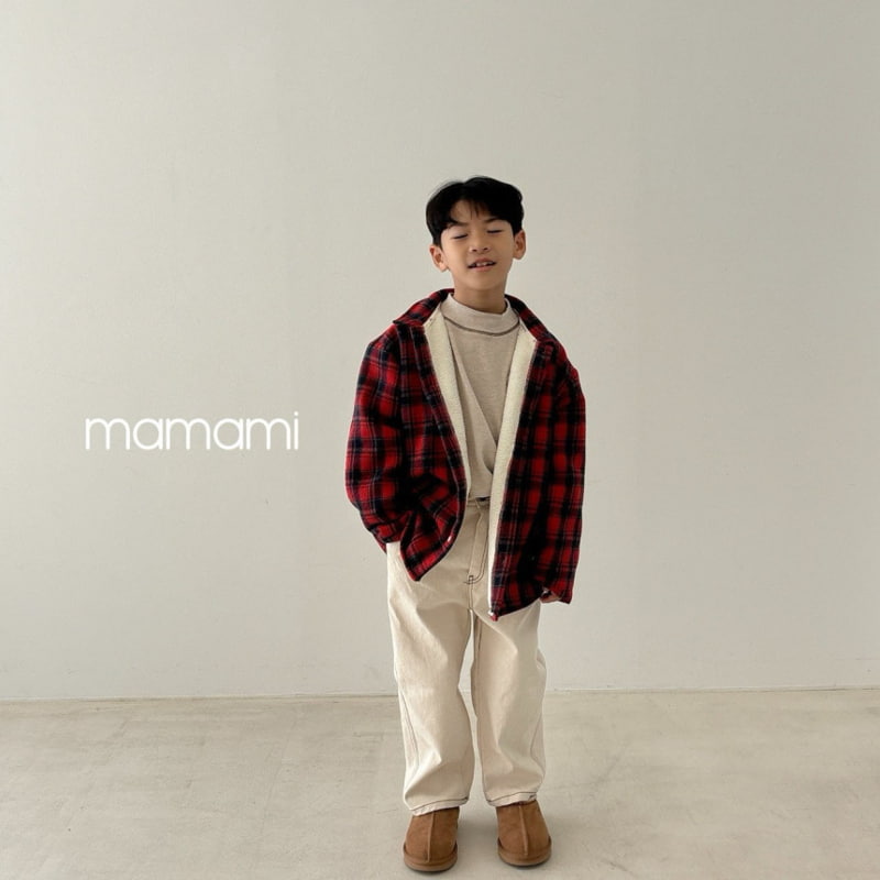 Mamami - Korean Children Fashion - #littlefashionista - Soft Fleece Check Shirt - 5