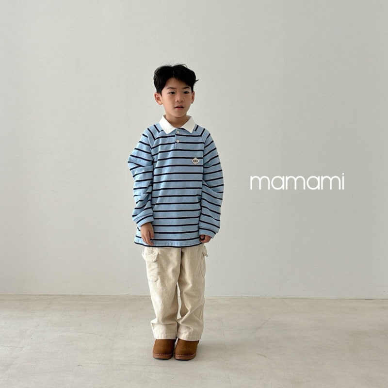 Mamami - Korean Children Fashion - #Kfashion4kids - Rugby Fleece Collar Tee - 4