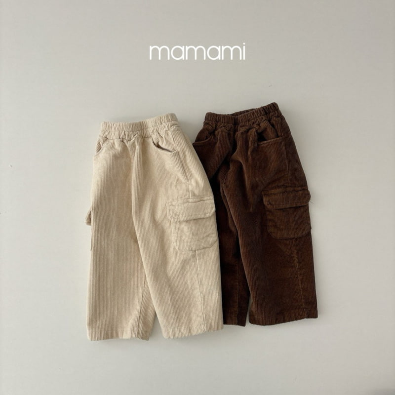 Mamami - Korean Children Fashion - #magicofchildhood - Heron Cargo Corduroy Pants