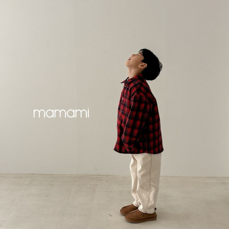 Mamami - Korean Children Fashion - #magicofchildhood - Soft Fleece Check Shirt - 6